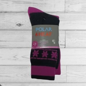 🟢Polar Heat 2 Pairs Womens Size 4-10 Socks
